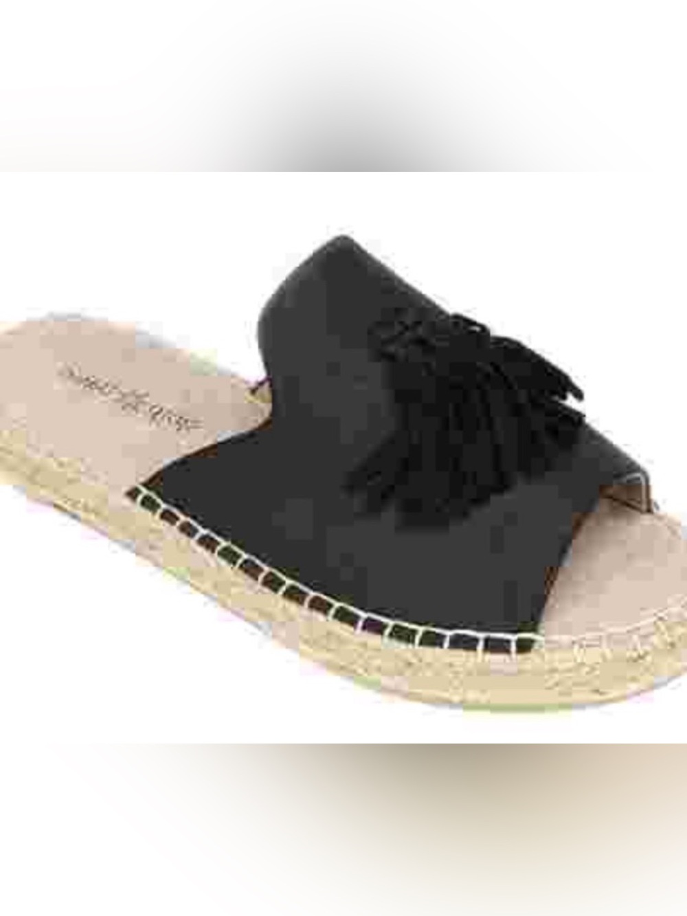 Seven Dials Sandals Espadrilles
Size 9.5 Medium Tassels Leather Slides Platform